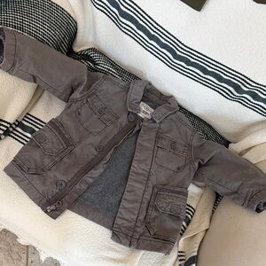 Old Navy 2T Boys faded gray cargo jacket